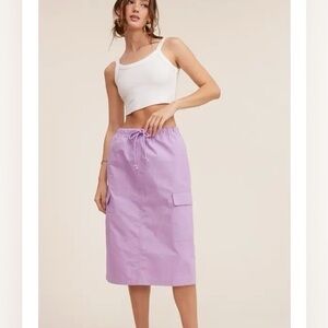 194 - Women's Purple Cargo Skirt